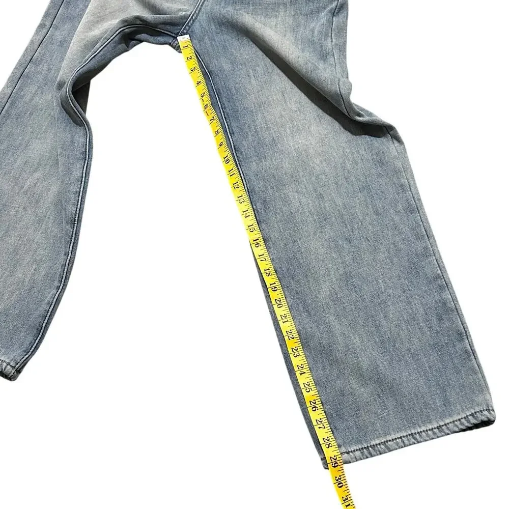 SG Studio Light Wash Wide Straight Leg Dad Jeans Size M - Picture 10 of 10